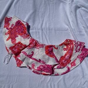 Shein One-Shoulder Ruffle Crop Top (part of a set)